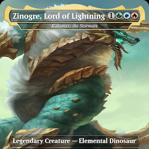 Zinogre, Senhor do Relâmpago (Kalamax, o Stormsire) - MTG PROXY Video Games/Monster Hunter Wilds
