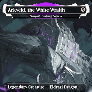 Arkveld, o Espectro Branco (Herigast, Nullkite em Erupção) - MTG PROXY Video Games/Monster Hunter Wilds
