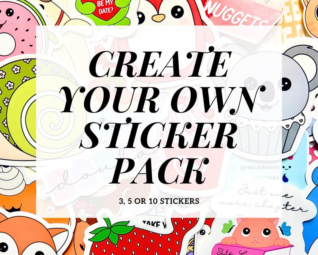 Custom Sticker Pack - Die-cut Decals in Bulk - Holographic and Glossy ...