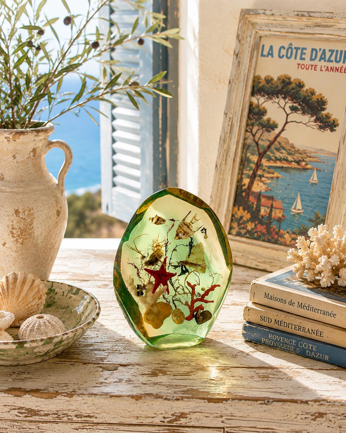 Vintage Lucite Sea Life Lamp - Etsy