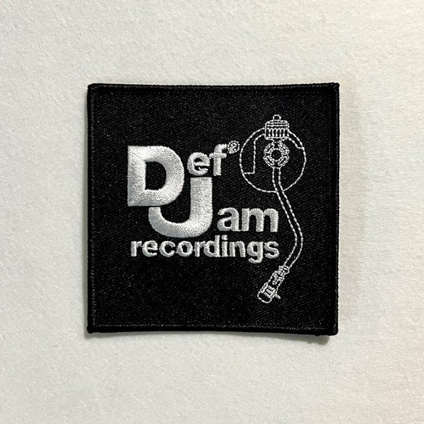 Def Jam Records Patch - Embroidered - Classic Old School Hip Hop - Record Label - New York City 1980s - Golden Era Boom Bap