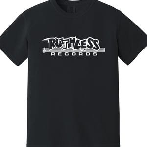 Ruthless Records Heavyweight T Shirt - 80s Compton Hip Hop, Eazy-E, West Coast Gangsta Rap Record Label, N.W.A.