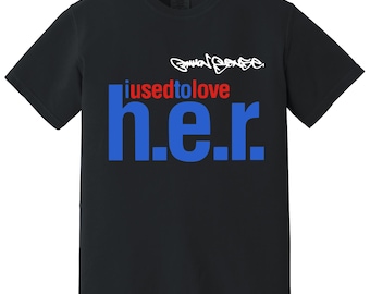 Common Heavyweight T-shirt - Common Sense I Used To Love Her - Chicago 1990-talets Boom Bap Hip Hop - Erykah Badu - The Roots