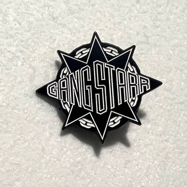 Gang Starr Pin - Logo - Guru DJ Premier - Mass Appeal - Boom Bap - hip hop - 90s old school rap
