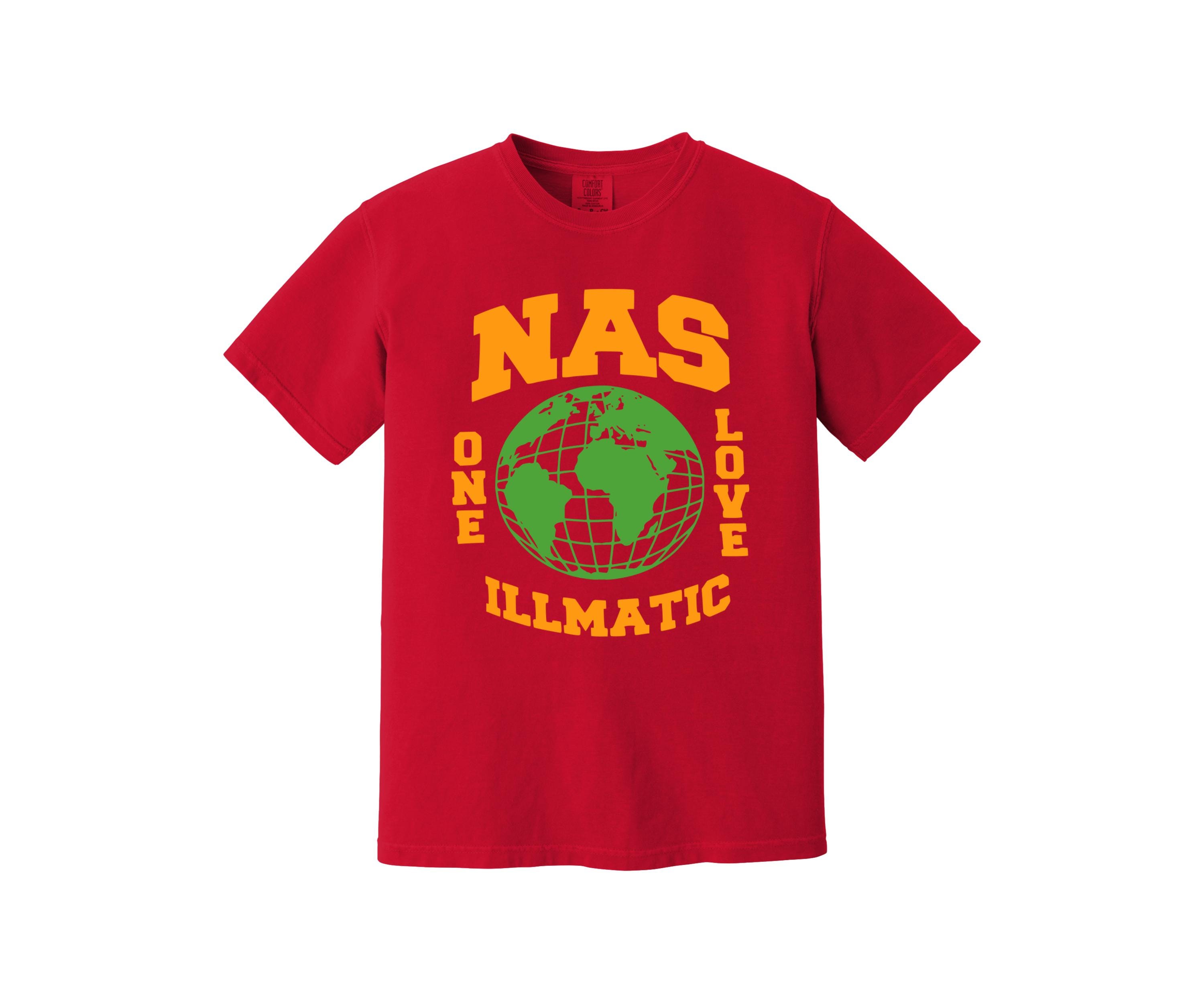 Nas Heavyweight T Shirt - Illmatic, One Love, the World is Yours 