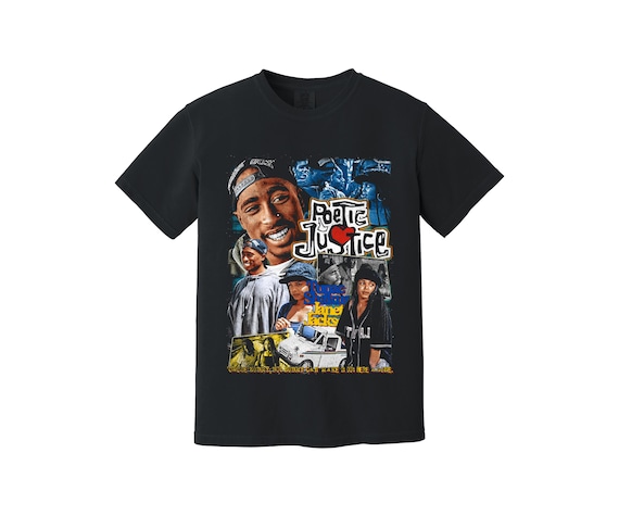 Poetic Justice Heavyweight T Shirt - Janet Jackson, Tupac Shakur