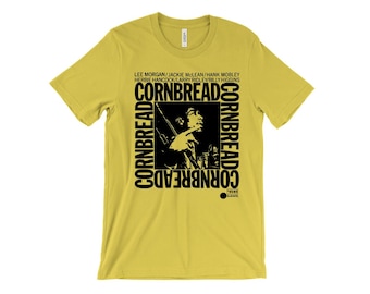Camiseta de Lee Morgan - Pan de maíz - Justicia social - Íconos del jazz - Portada del álbum - Vinilo - Arte - Jazz Funk Soul