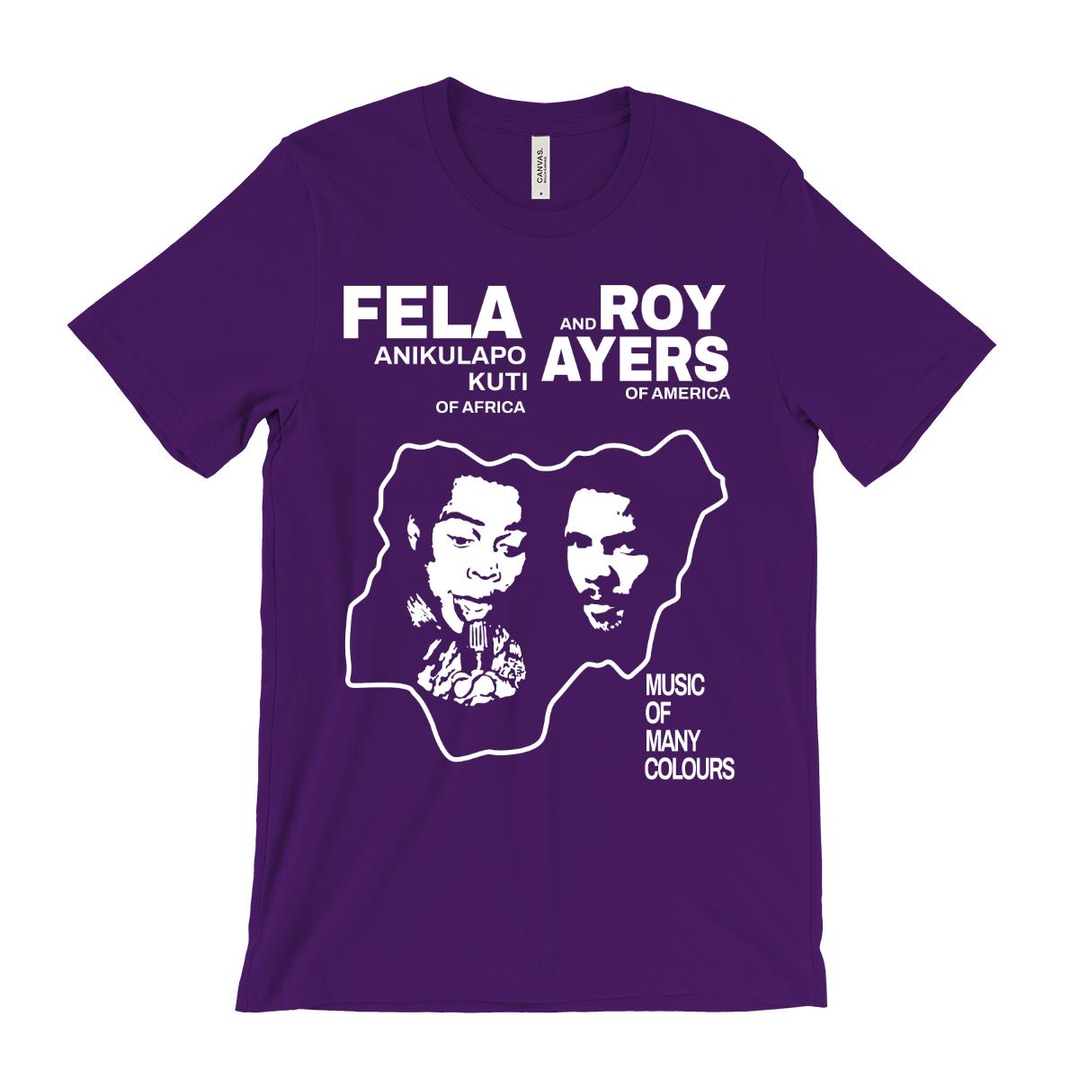 Fela and Roy Ayers T Shirt - Music of Many Colours, Afrobeat, Jazz 