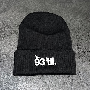 93er bis. Beanie - Souls Of Mischief - Hiero - Oakland Blackouts - Del - Hip Hop - Bestickt - vntg