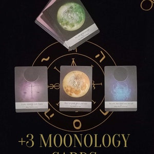 SAME HOUR Yes/No Tarot Card Answer 3 Moonology Cards zdjęcie 3