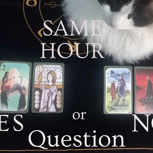 SAME HOUR Yes/No Tarot Card Answer 3 Moonology Cards zdjęcie 1