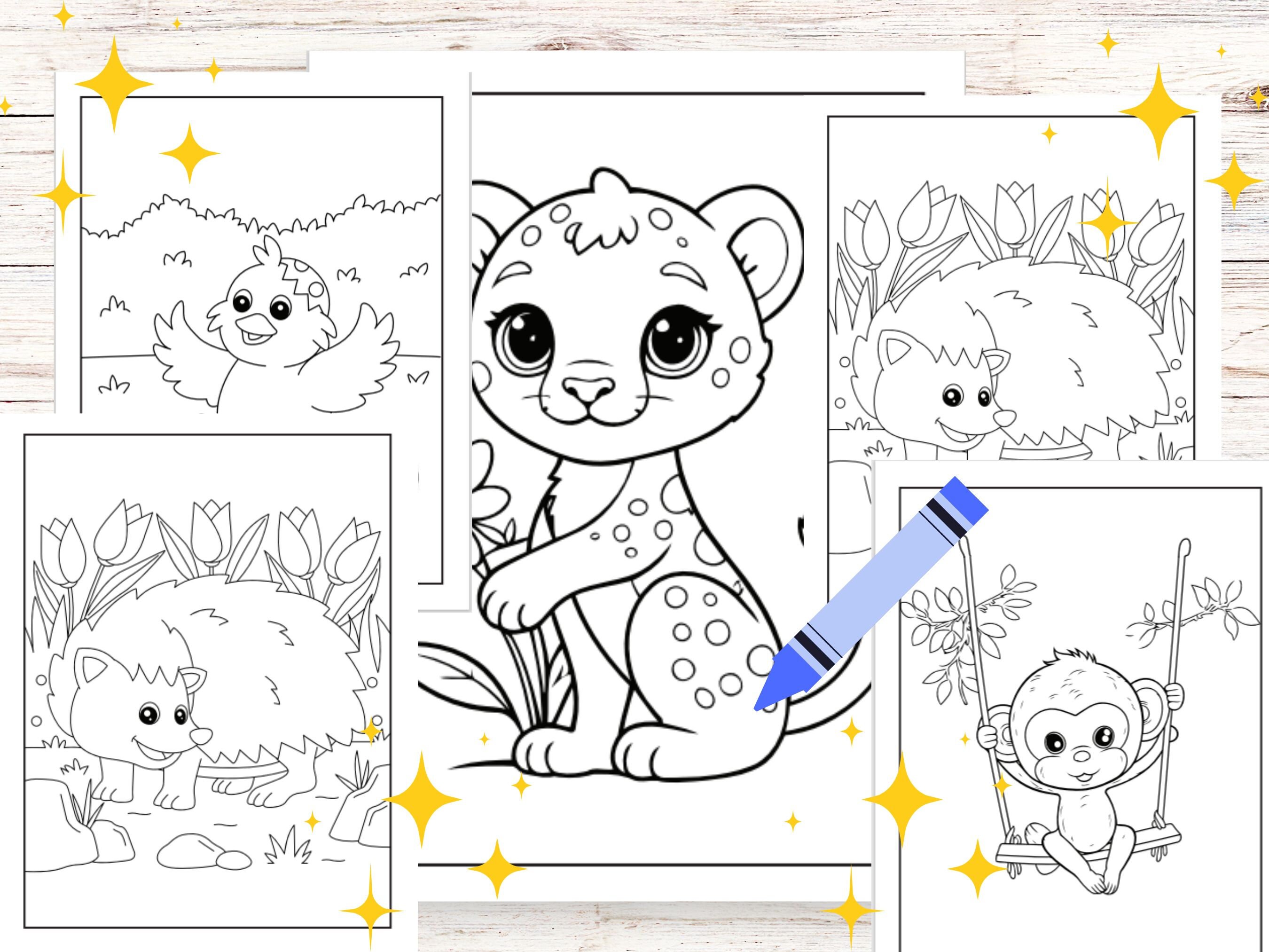 50 Printables Coloring Book Pages Home School Kids Child Teacher Parent ...