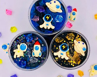 Cosmic Space Playdough Kit, Sensory Playdough Jar, Fun Party Favors