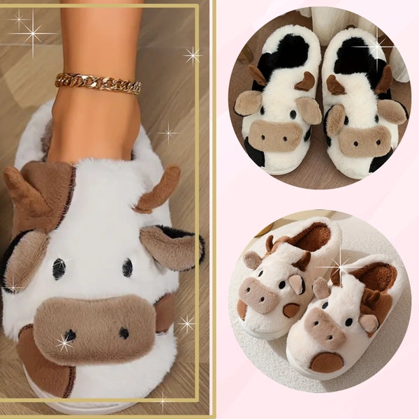 Most popular and comfy cow slipper styles,Beautiful warm Cow Slippers,Animal Slippers,Handcrafted Indoor Footwear,Warm Winter Slippers