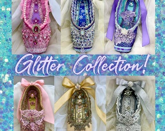 Glitter Ballet Shoe Keepsake: Sparkling Dance Decor