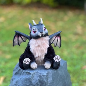 Vampire bunny- posable art toy