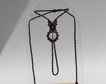 Amethyst Macrame Bracelet - Slave Bracelet