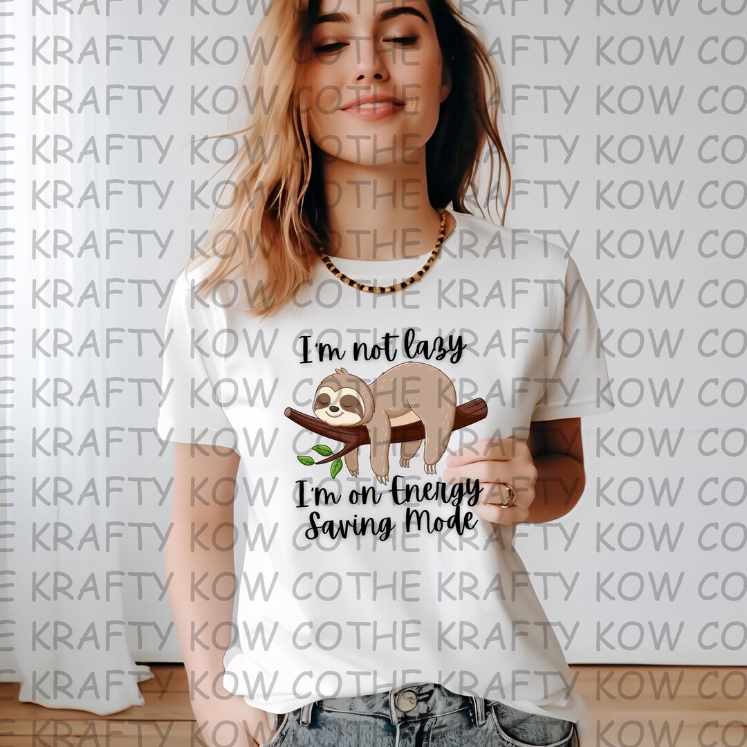 Sloth Energy Saving Mode Digital Design - Etsy