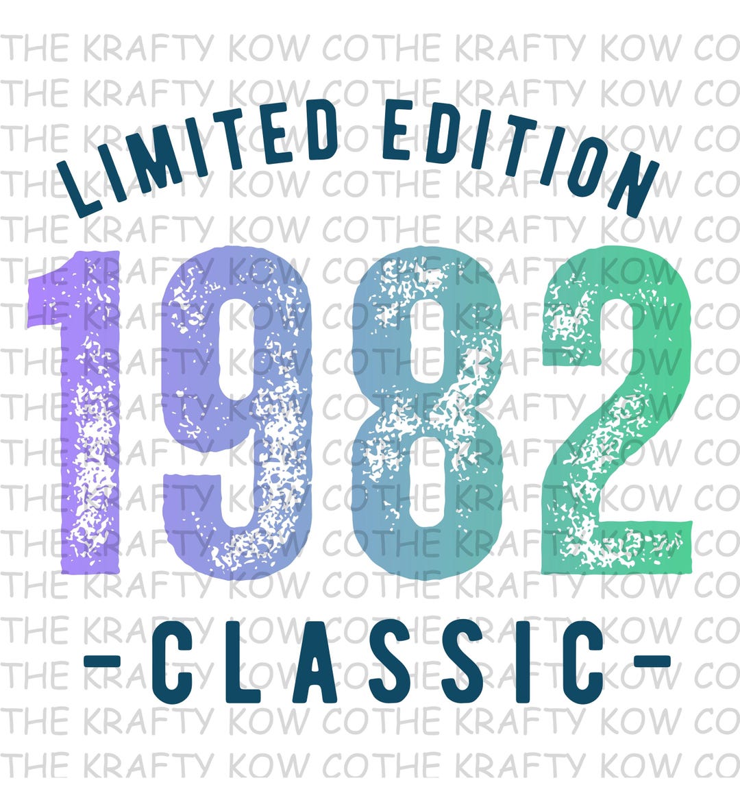 Limited Edition 1982 Classic PNG, Vintage Year Shirt Design, Retro ...