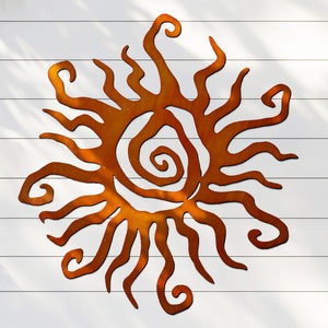 Sun Wall Art | Wacky Sun | Metal Patio Decor | Sun Metal Art | Outdoor Wall Decor | Home Decor | Garden Decor | Outdoor Decoration