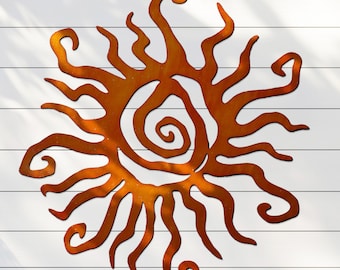 Sun Wall Art | Wacky Sun | Metal Patio Decor | Sun Metal Art | Outdoor Wall Decor | Home Decor | Garden Decor | Outdoor Decoration