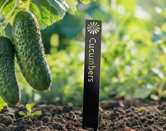 Herb & Vegetable Garden Stake | Custom Metal Plant Marker | Garden Labels | Plant Signs