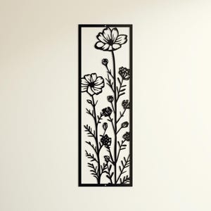 Metal Flowers Single Panel | Wall Decoration | Livingroom Decor | Gift For Her | Indoor Outdoor Decor | Flower Wall Decor | Floral Wall Art