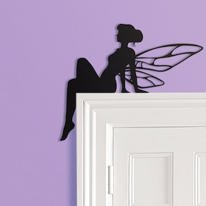 Fairy Door Frame Topper Metal  | Enchanted Fairy Door Topper | Metal Wall Art | Fairy Door Hanging | Fairy Wall Decor