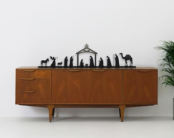 Nativity Scene Metal Free Standing  | Christmas Decor | Christmas Decoration | Mantle Holiday Decor |  Xmas Decor | Holiday Season Decor