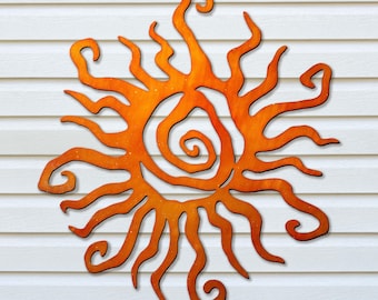 Sun Wall Art | Wacky Sun | Metal Patio Decor | Sun Metal Art | Outdoor Wall Decor | Home Decor | Garden Decor | Outdoor Decoration
