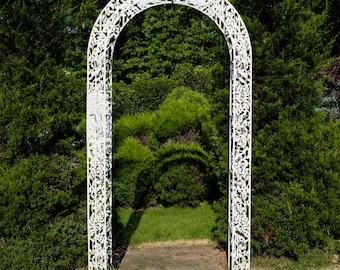 8 ft Custom Made Solid Steel Arbor/Trellis/ Garden Arch/Garden Decor/Made in USA/Entryway/Outdoor Decor/