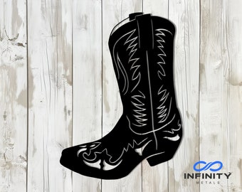 Cowboy Boot Wall Hanging | Metal Wall Art | Wall Hanging | Wall Art | Wall Decor | Cowboy Art | Cowboy Wall Art | Cowboy Boot Metal Wall Art