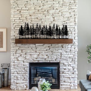 Forest of Trees Art | Farmhouse Decor | Fireplace Mantle | Nature Decor | Mantle Decor | Forest Decor | Rustic Cabin Decor | Winter Decor