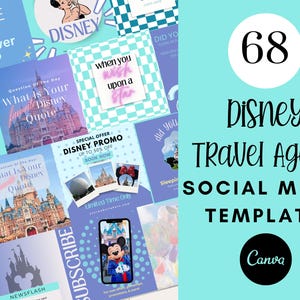 WDW Travel Guide Templates: Canva Instagram Posts (Digital)