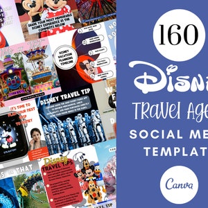 Modelli per i social media degli agenti di viaggio WDW / Modelli Instagram WDW / Post Instagram degli agenti di viaggio / Modelli WDW digitali