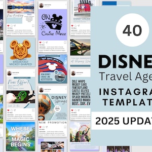 Travel Agent Template Bundle: 40 Social Media Posts (Digital Download)