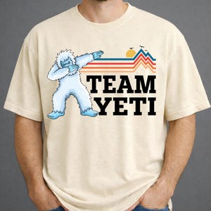 Anpassad Yeti-tröja, Dabbing Yeti-tröja med personlig namn, Bigfoot-tröja, Yeti-tröja med namn, vinterskidsuitt bild 8