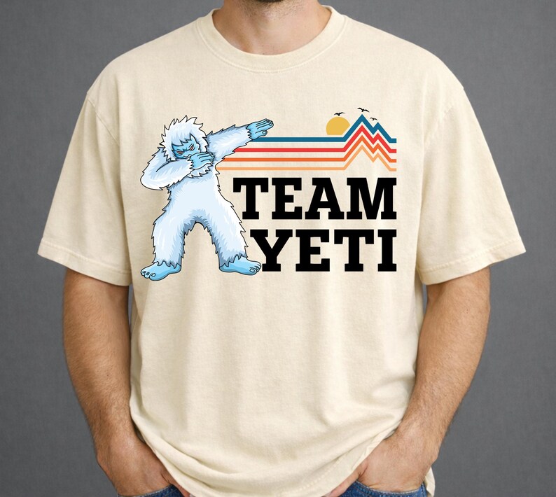 Anpassad Yeti-tröja, Dabbing Yeti-tröja med personlig namn, Bigfoot-tröja, Yeti-tröja med namn, vinterskidsuitt bild 8