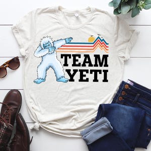 Anpassad Yeti-tröja, Dabbing Yeti-tröja med personlig namn, Bigfoot-tröja, Yeti-tröja med namn, vinterskidsuitt bild 6