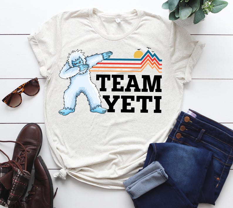 Anpassad Yeti-tröja, Dabbing Yeti-tröja med personlig namn, Bigfoot-tröja, Yeti-tröja med namn, vinterskidsuitt bild 6
