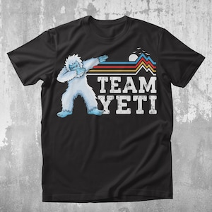 Anpassad Yeti-tröja, Dabbing Yeti-tröja med personlig namn, Bigfoot-tröja, Yeti-tröja med namn, vinterskidsuitt bild 1