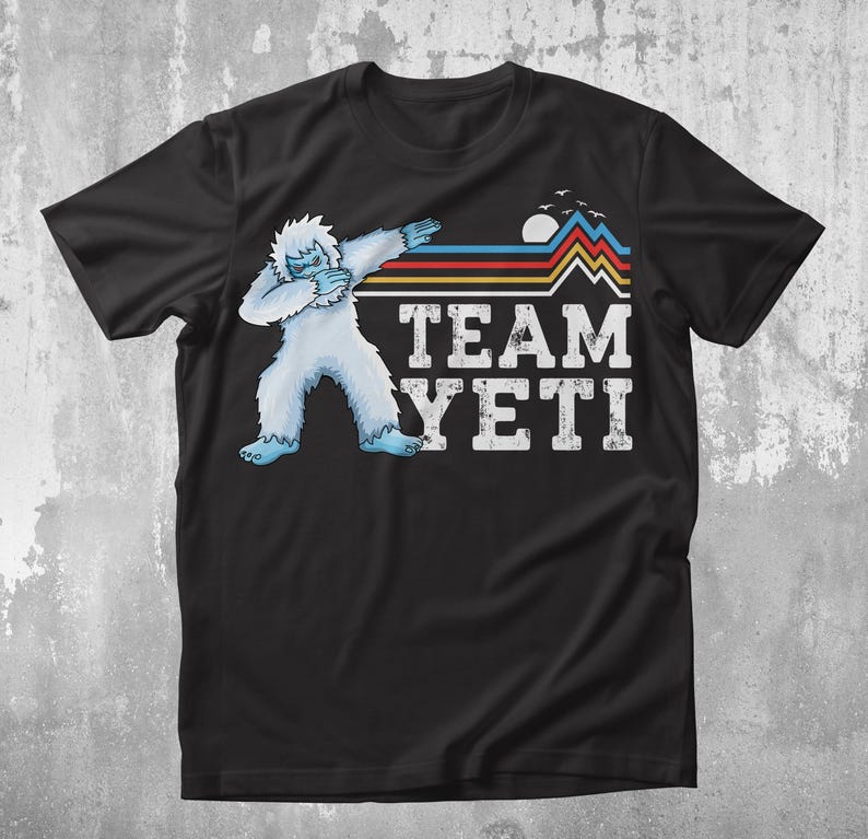 Anpassad Yeti-tröja, Dabbing Yeti-tröja med personlig namn, Bigfoot-tröja, Yeti-tröja med namn, vinterskidsuitt bild 1