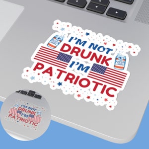 Patriotic Pride 4th of July Stickers for Laptops, Water Bottles and more, Celebrate Independence Day Vibrant Vinyl Stickers