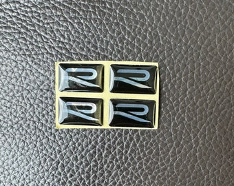 R VW emblem decal sticker
