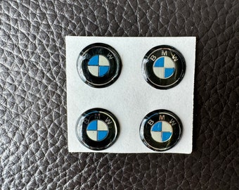 2x BMW llave pegatina pegatina emblema logo - 11 mm - nuevo - epoxi