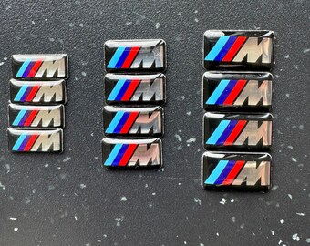 BMW M Performance embleemsticker velgen stuurwiel 3D set van 4 - 16 x 7 mm, 17 x 9 mm, 19 x 11 mm