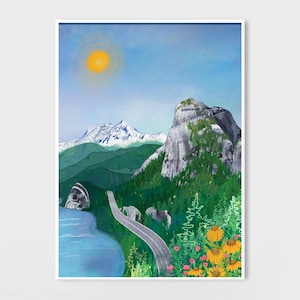 Sea to Sky Squamish Art print  | BC Art | Canada Art | West Coast Decor | Pacific Northwest