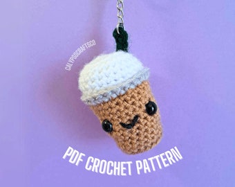 NO-SEW Crochet Pattern: Mini Coffee Amigurumi Plushie