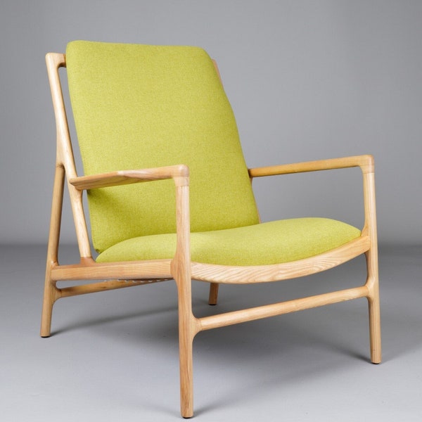 Ingrid Mid Century Modern Armchair - Green Upholstered Lounge Chair - Accent Chair - Vintage Armchair - NEW Retro Handmade Furniture
