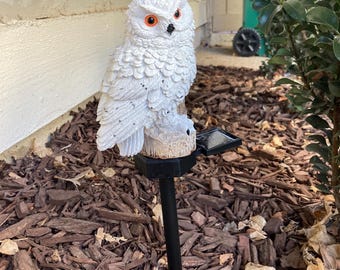 VIBROWL Owl Solar Garden Lights with Stake